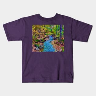 Pretty little mountain stream Kids T-Shirt